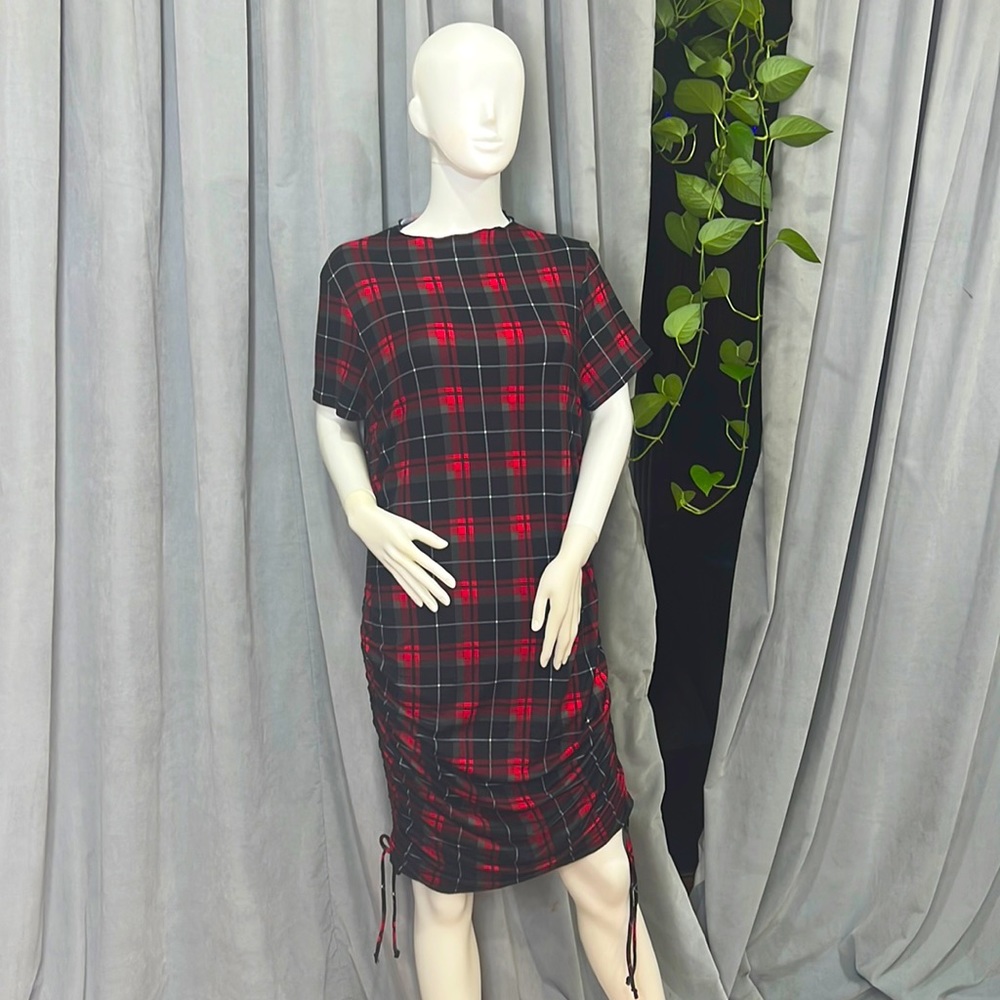 Beautiful Red Plaid Dress